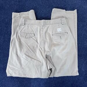 Polo by Ralph Lauren Pants Mens 40x29 Khaki Pleated Chino Classic Fit Casual